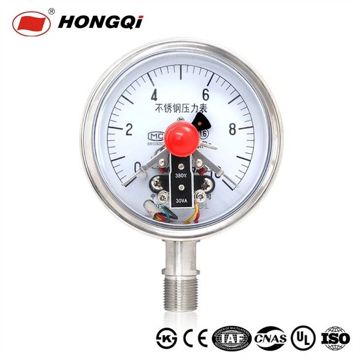 All SS Electric Contact YXC-100BF Pressure Controller Liquid Filled