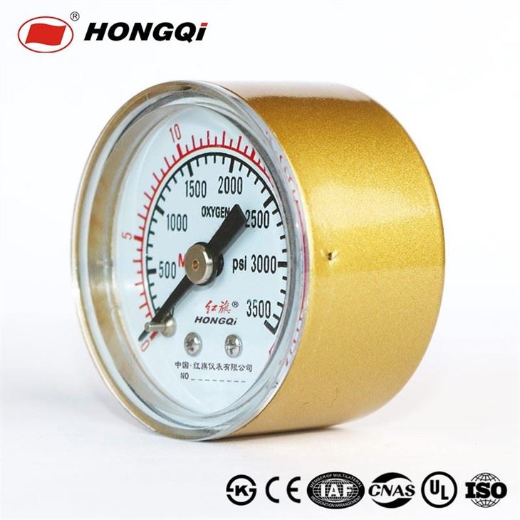 Double Scale Brass Socket Pressure Gauge