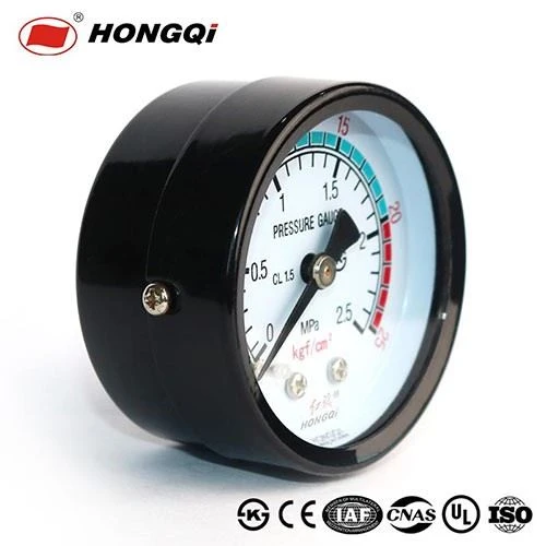 Double Scale General Pressure Gauge With Colour Dial