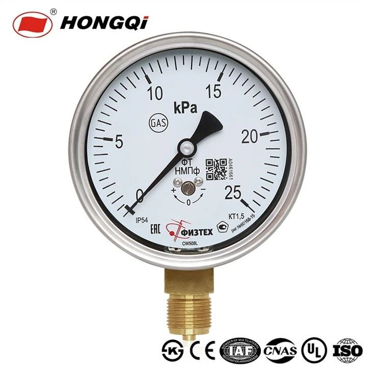 YE-100 Semi -Steel Series Capsule Pressure Gauge