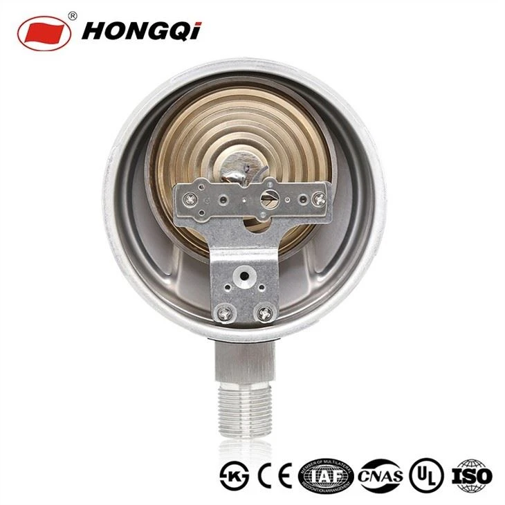 YE Stainless Steel 304 Single Scale Liquid Filled Pressure Gauge For Gas/Air