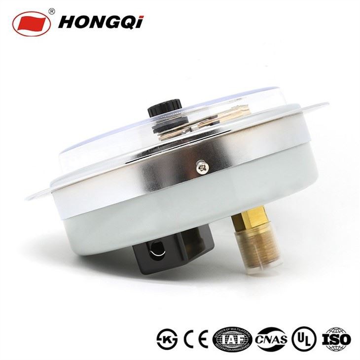 YX-150ZT Axial Electric Contact Temperature Pressure Gauge With Flange